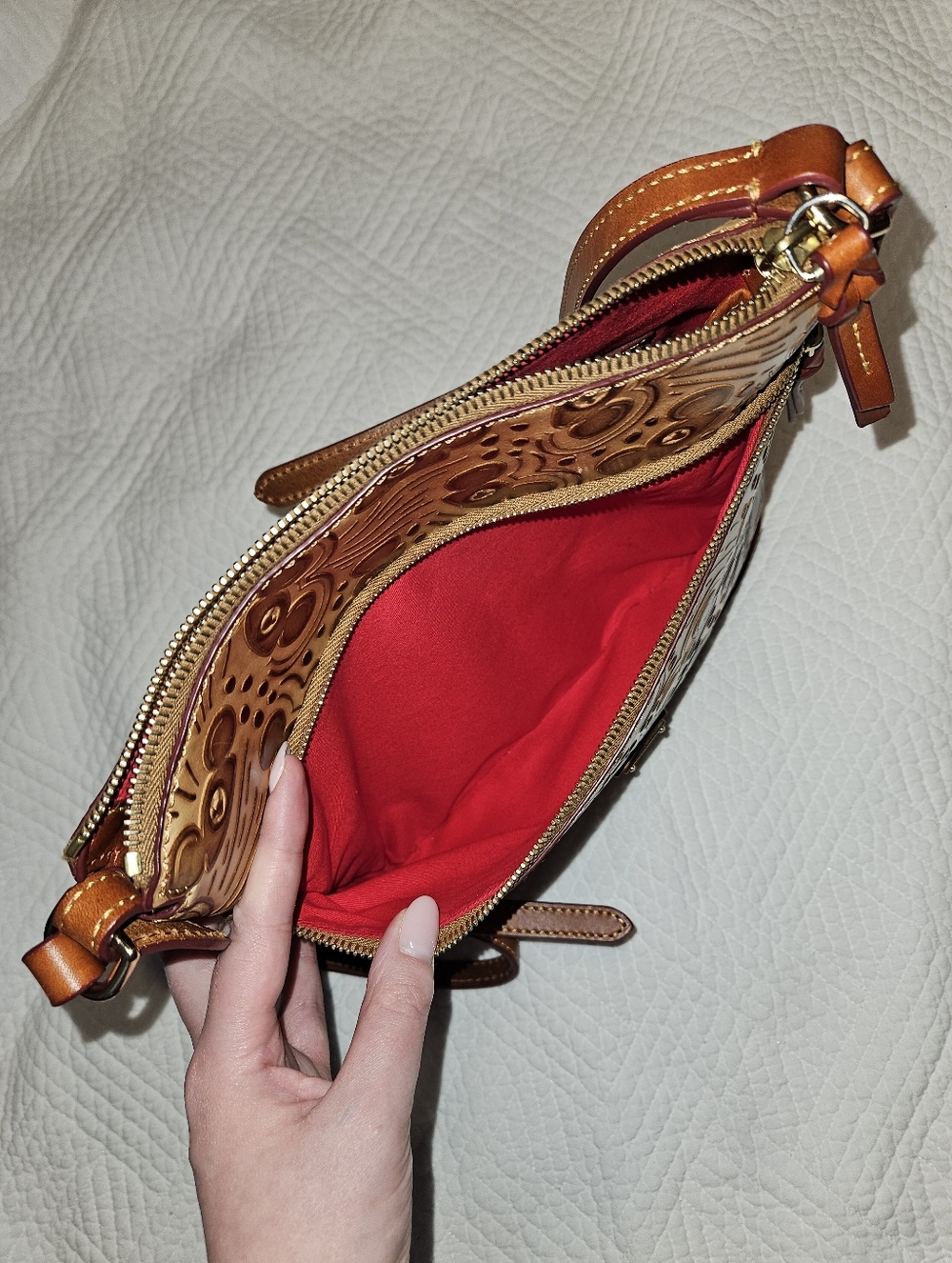 Dooney & Bourke Disney Embossed Mickey Mouse Ears Crossbody Bag - Picture 4 of 9